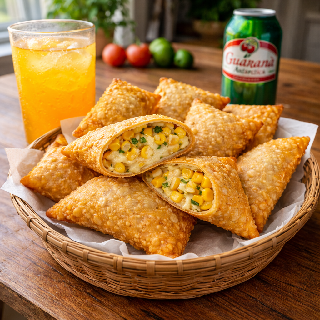 Pastel de queijo e milho